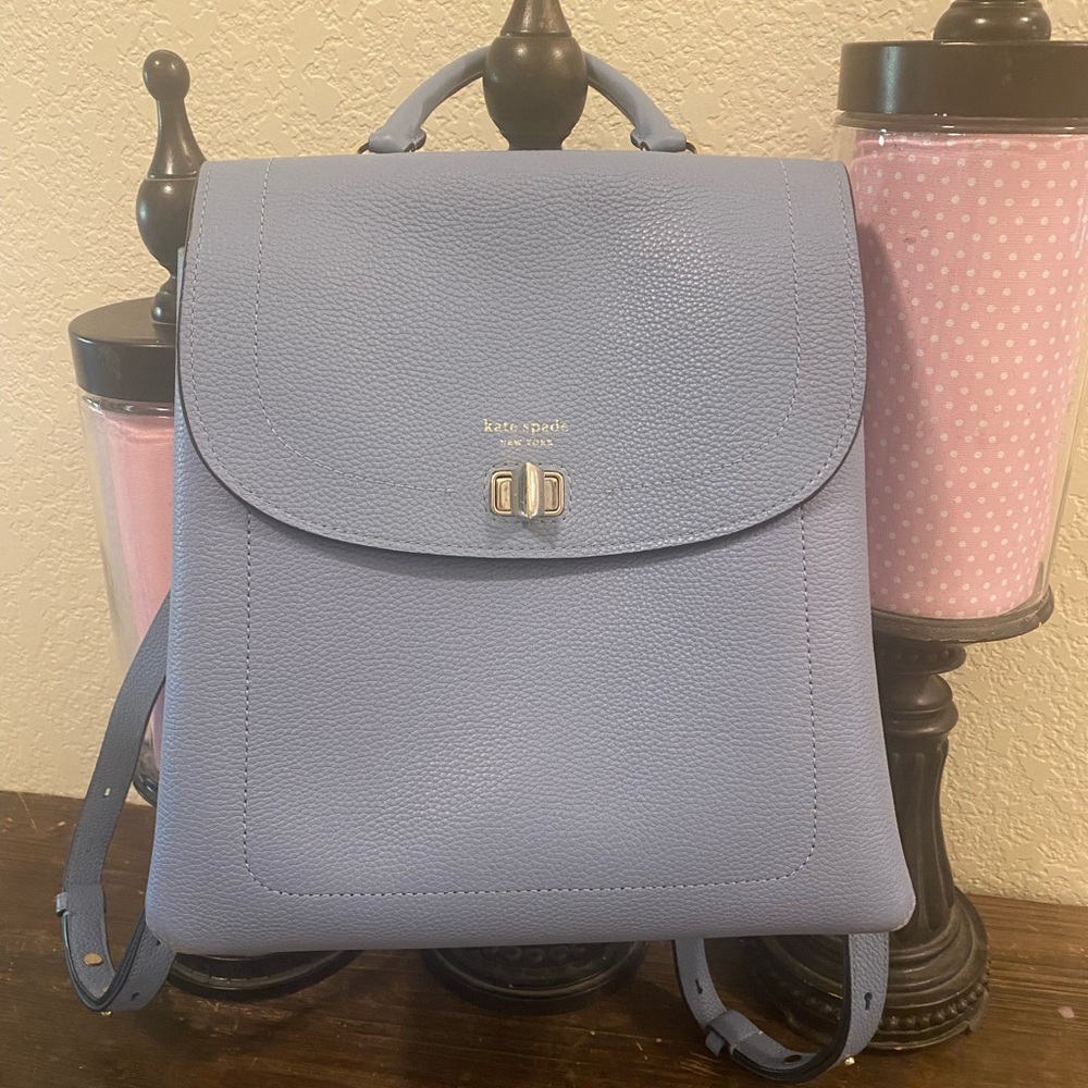 Kate spade Medium Flap Backpack blue